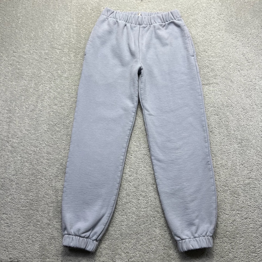 John Galt Sweatpants Womens M/L?? Blue Heavyweight Thick Joggers Lounge Casual